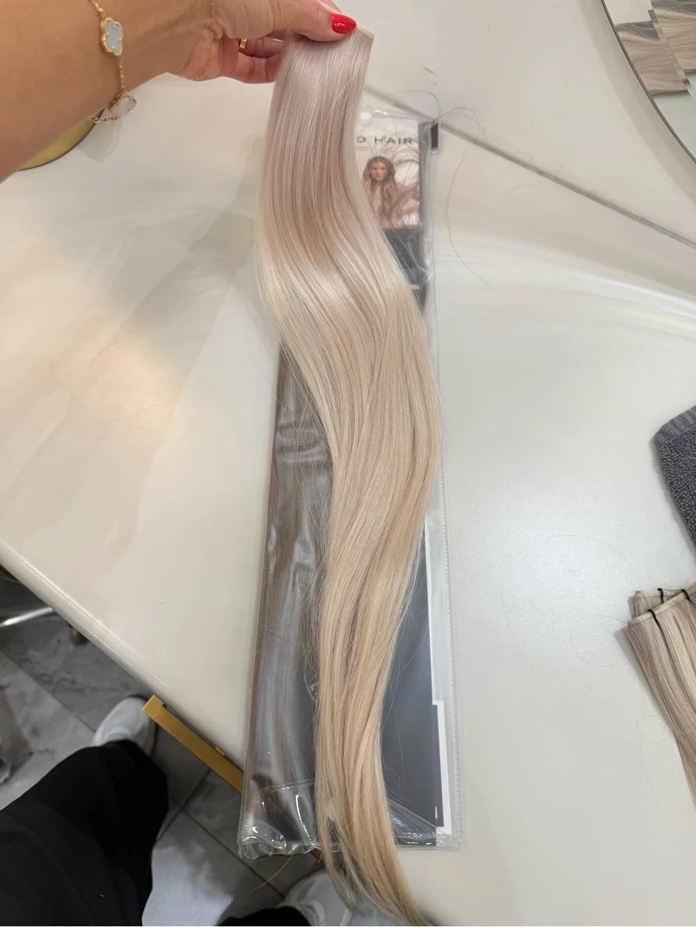 LACED HAIR Platinum Blonde EXTENSIONS | 22in